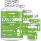 Blood Sugar Supplement, Advanced Formula For Energy Balance, Immunity & Overall Health, 60 Vegan Capsules by NuBest Nutrition®