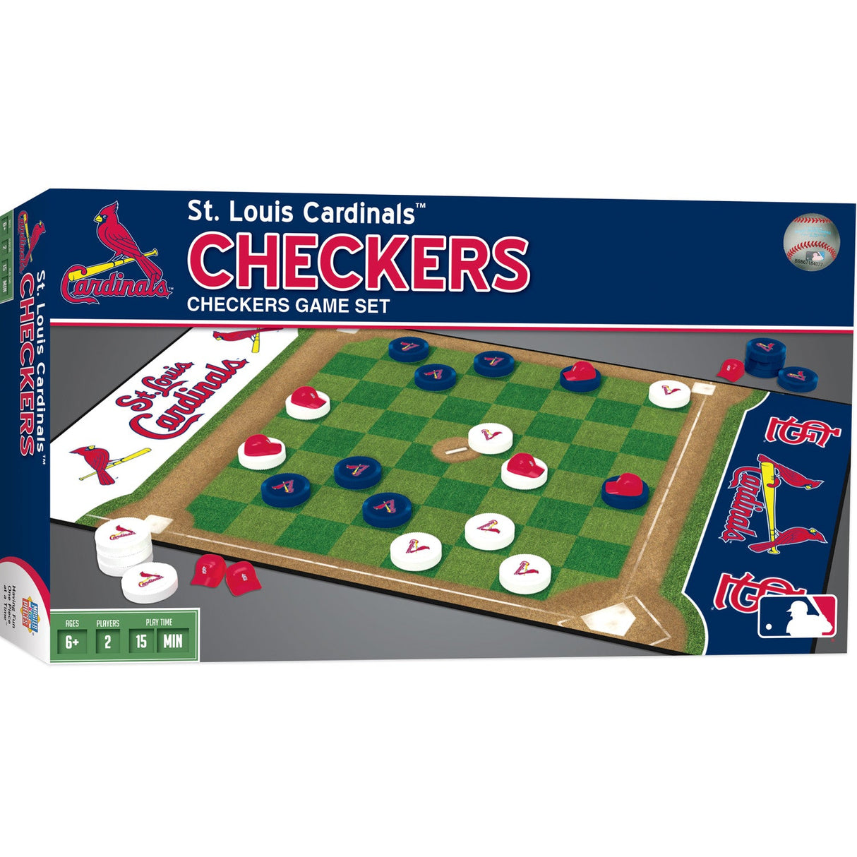 St. Louis Cardinals Checkers Board Game by MasterPieces Puzzle Company INC