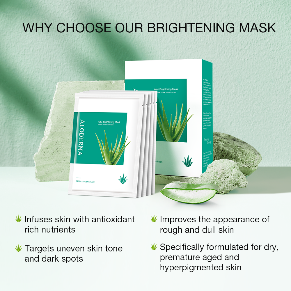 Aloe Brightening Mask (Box of 5) by ALODERMA