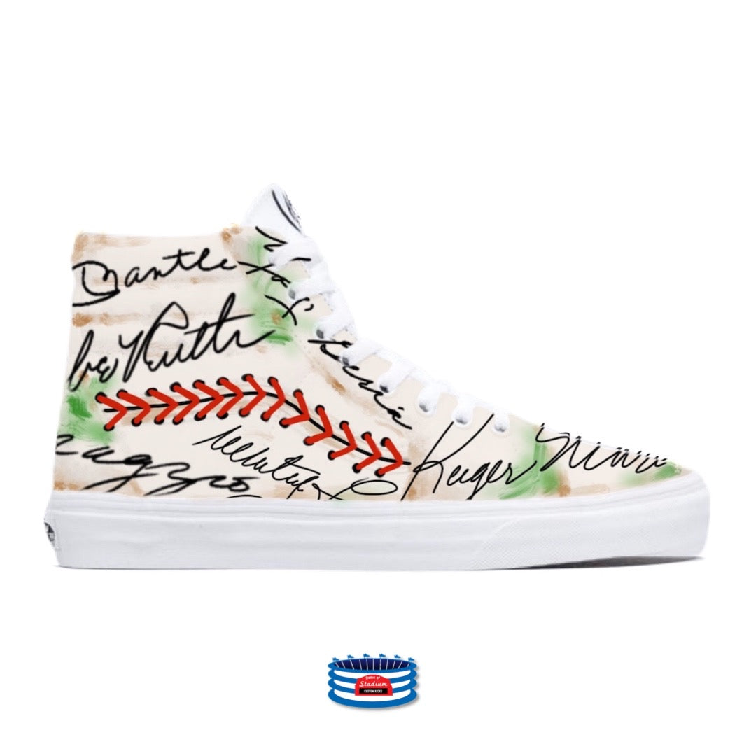 "Bronx Legends" Vans Canvas Sk8-Hi Shoes by Stadium Custom Kicks