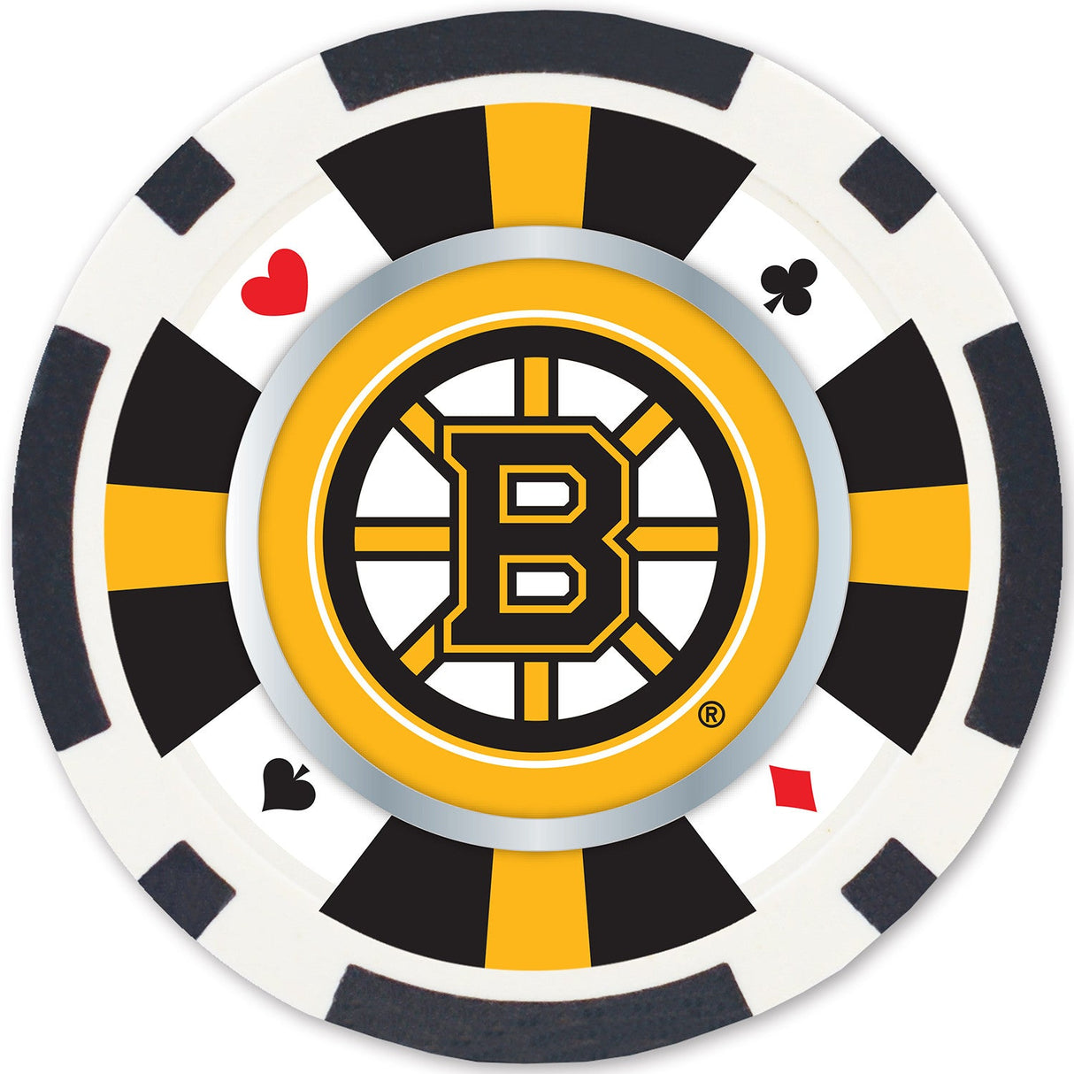 Boston Bruins 100 Piece Poker Chips by MasterPieces Puzzle Company INC