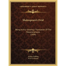 Shakespeare's Ovid: Being Arthur Golding's Translation Of The Metamorphoses (1904)