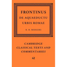 Frontinus: de Aquaeductu Urbis Romae