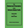 The Universal Principles of the Reform Bahai Faith