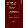 DICTIONARY LEGAL and ECONOMICS ENGLISH GERMAN