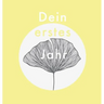 Dein erstes Jahr: Babyalbum beige gelb, zum Eintragen der schönsten Momente und Erinnerungen für unser erstes gemeinsames Jahr