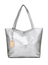 Original Solid Color Shiny Tote Bag by migunica