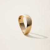 14k Solid Gold Curved Ring by Italic