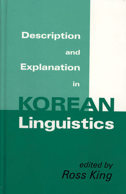 Description and Explanation in Korean Linguistics - Paperback by Books by splitShops