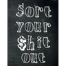 Sort Your $hit Out: Monthly Budget Planner (Undated - Start Any Time) Paycheck Bill Tracker (Budget Planning)