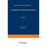 Management and International Review
