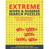 Extreme Word Search & Number Search Puzzles for Brainiacs - NOT your Standard Word Search!: Clever Puzzles with Twist - Puzzles with different Topic