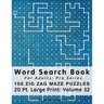 Word Search Book For Adults: Pro Series, 100 Zig Zag Maze Puzzles, 20 Pt. Large Print, Vol. 32