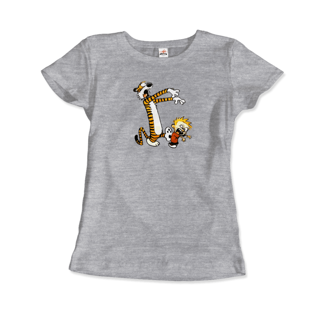 Calvin and Hobbes Playing Zombies T-Shirt by Art-O-Rama Shop - Vysn