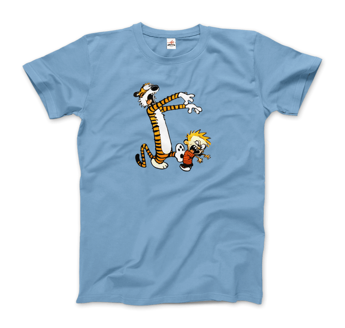 Calvin and Hobbes Playing Zombies T-Shirt by Art-O-Rama Shop - Vysn