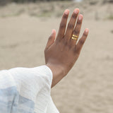 Geo Stripe Bombshell Ring by SLATE + SALT