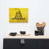 Don't Tread on Me Canvas Print by Proud Libertarian