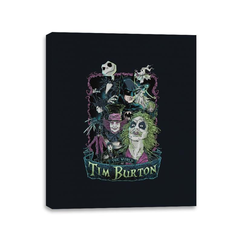 Tim Burton Director Films - Canvas Wraps by RIPT Apparel - Vysn