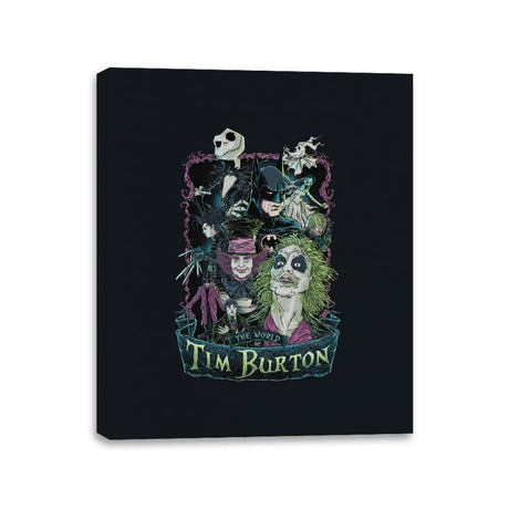 Tim Burton Director Films - Canvas Wraps by RIPT Apparel - Vysn