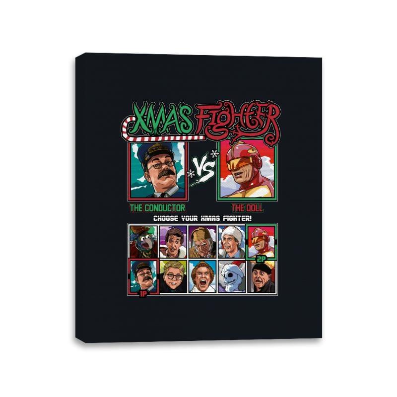 Xmas Fighter - Polar Express vs Jingle All The Way - Canvas Wraps by RIPT Apparel - Vysn