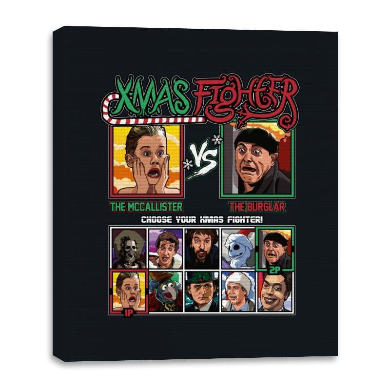 Xmas Fighter - Home Alone - Canvas Wraps by RIPT Apparel - Vysn