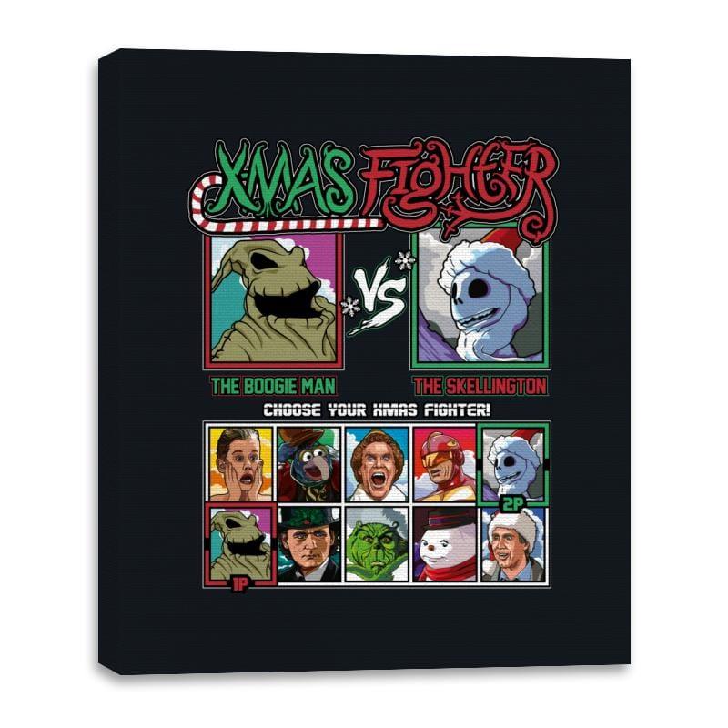 Xmas Fighter - Nightmare Before Christmas - Canvas Wraps by RIPT Apparel - Vysn