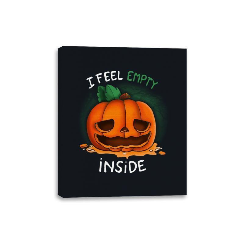 I Feel Empty Inside - Canvas Wraps by RIPT Apparel - Vysn