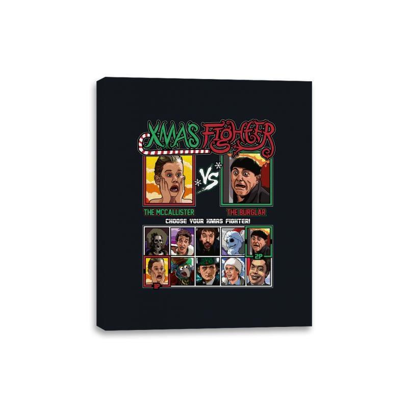 Xmas Fighter - Home Alone - Canvas Wraps by RIPT Apparel - Vysn