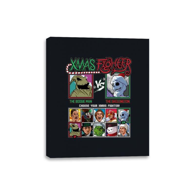 Xmas Fighter - Nightmare Before Christmas - Canvas Wraps by RIPT Apparel - Vysn