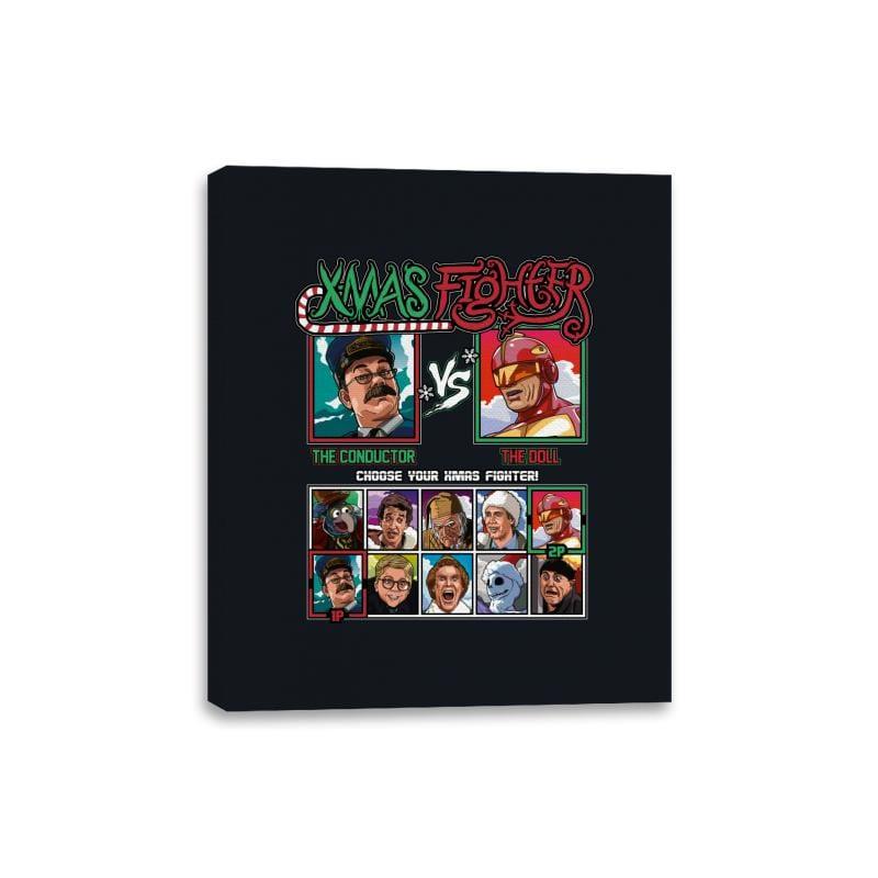 Xmas Fighter - Polar Express vs Jingle All The Way - Canvas Wraps by RIPT Apparel - Vysn