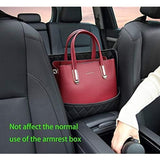 Car Handbag Holder Leather Seat Back Car Organizer for Purse or Bag, Pet Barrier by Js House