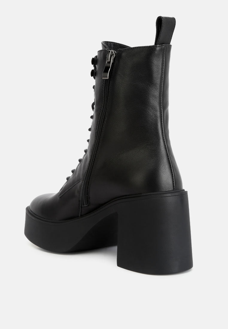 carmac high ankle platform boots by London Rag