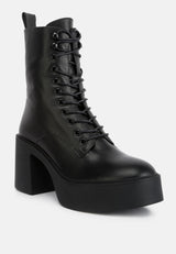 carmac high ankle platform boots by London Rag