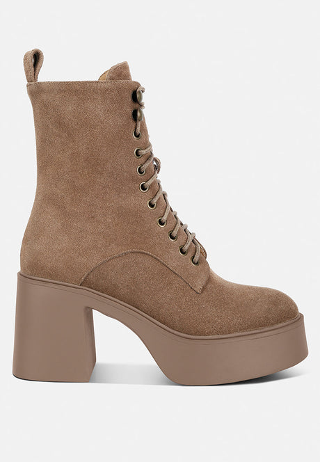 carmac high ankle platform boots by London Rag