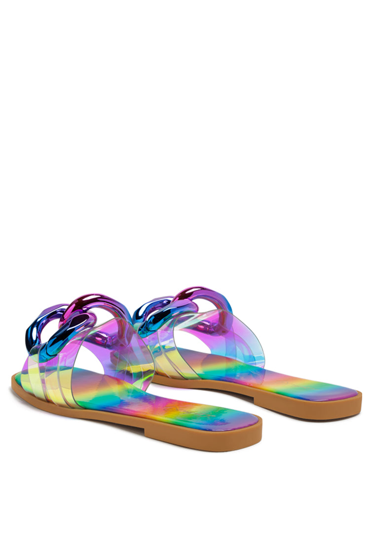 caroons clear slide flats by London Rag