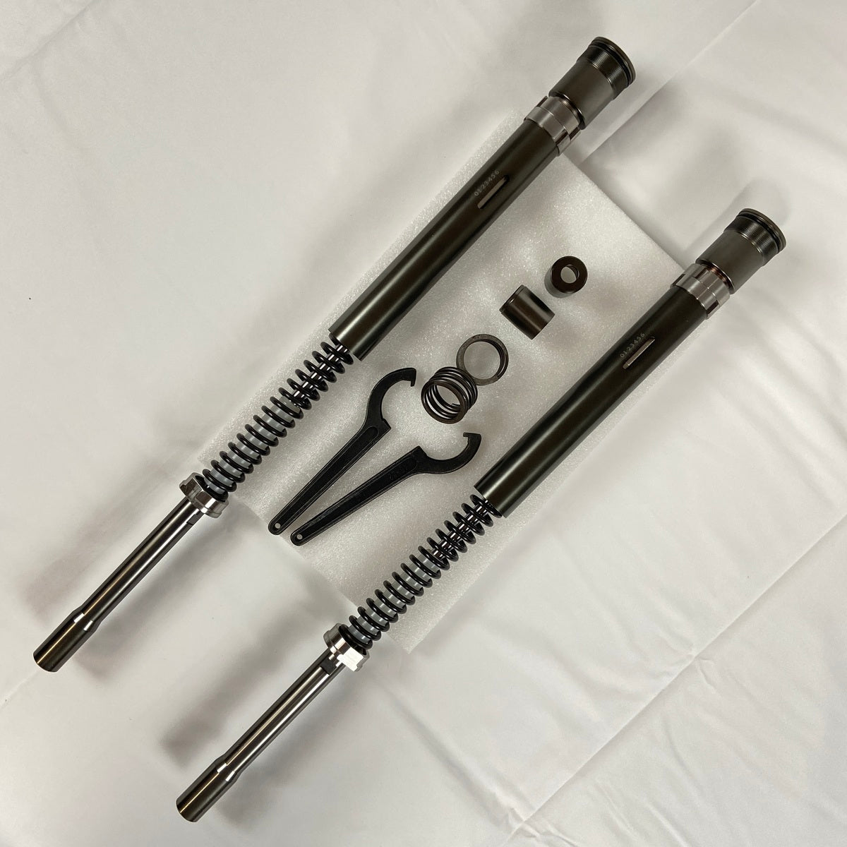 Cartridge Kit, 49mm Fork Tubes for Harley Touring 2014 & later by GeezerEngineering LLC