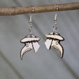 Plague Mask Wooden Dangle Earrings by Cate's Concepts, LLC - Vysn