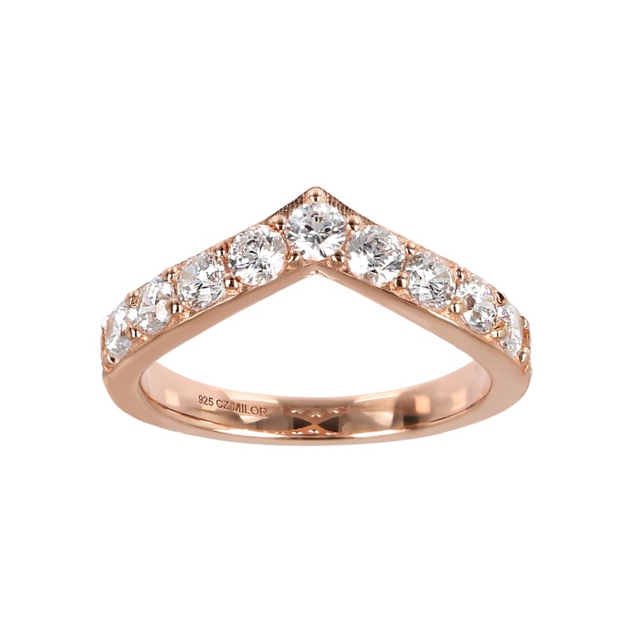 Chevron Design Band Ring by MILOR COMMENTSOLD