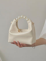 Chains Zipper Pearl Handle The Dumpling Bags by migunica