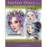 Fantasy Dolls Vol.2 Coloring Book Grayscale: 25 Portraits of Big Eye Cuties