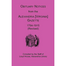 Obituary Notices from the Alexandria [Virginia] Gazette, 1784-1915 (Revised)