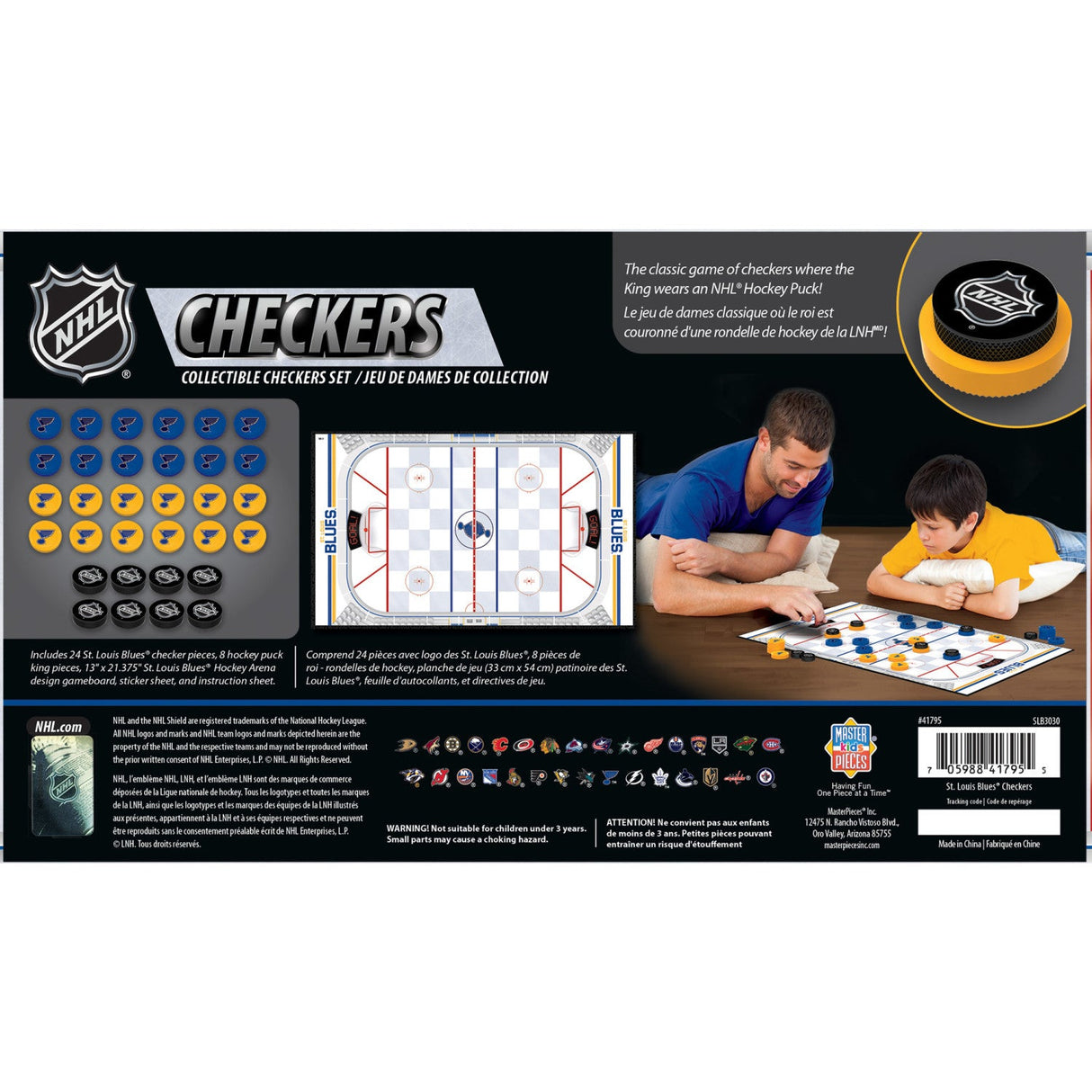 St. Louis Blues Checkers Board Game by MasterPieces Puzzle Company INC