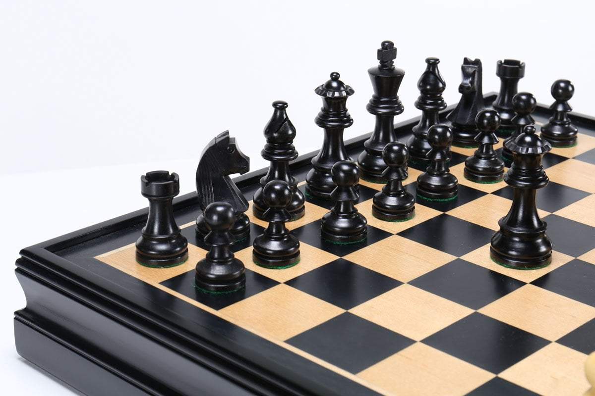 Championship Chess Pieces with Storage Board by Chess House