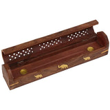 Incense Burner - Storage Wooden Box ~  elephant by OMSutra