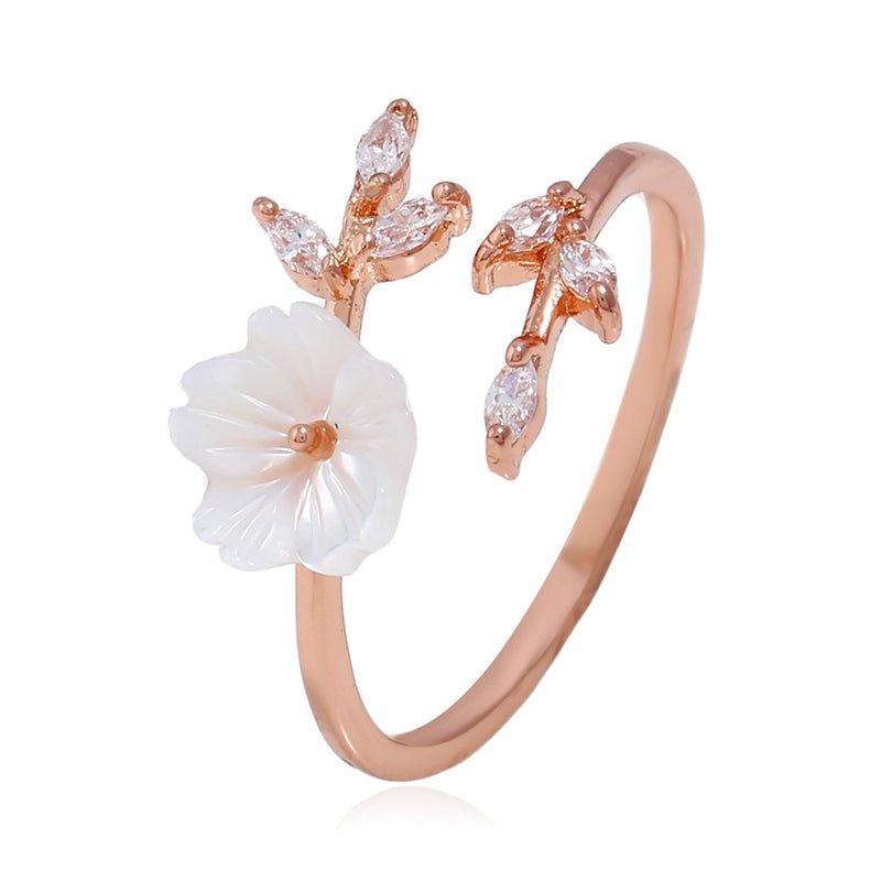 Cherry Blossom Ring in Rose Gold and Adjustable by Hollywood Sensation®