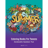 Coloring Books For Tweens: Zendoodle Summer Fun: Ocean Colouring Pages For Boys & Girls of All Ages, Tweens, Intricate Zentangle Drawings For Stress R