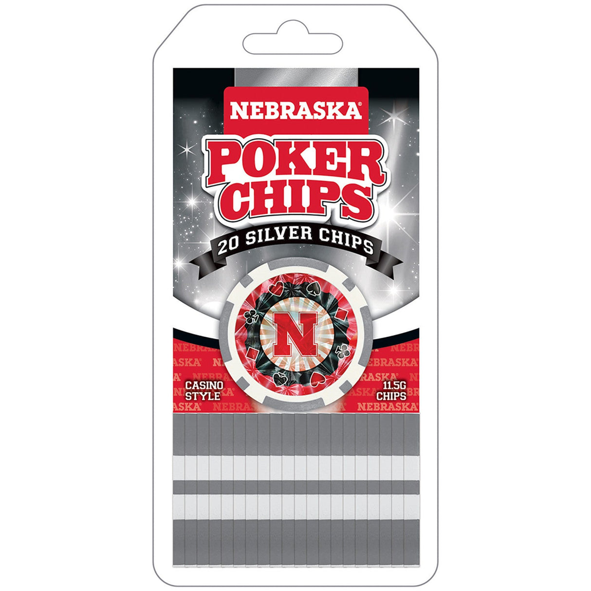 Nebraska Cornhuskers 20 Piece Poker Chips by MasterPieces Puzzle Company INC