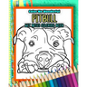 Pitbull Wet Noses Coloring Book: 40 Adorable Dog Illustrations Perfect For Pet Owners Rescues or People Who Enjoy The Lovable Pit Bull Breed
