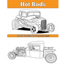 Hot Rods: Adult Coloring Book