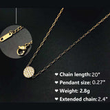 Stainless Steel Gold Sun Necklace by ClaudiaG Collection